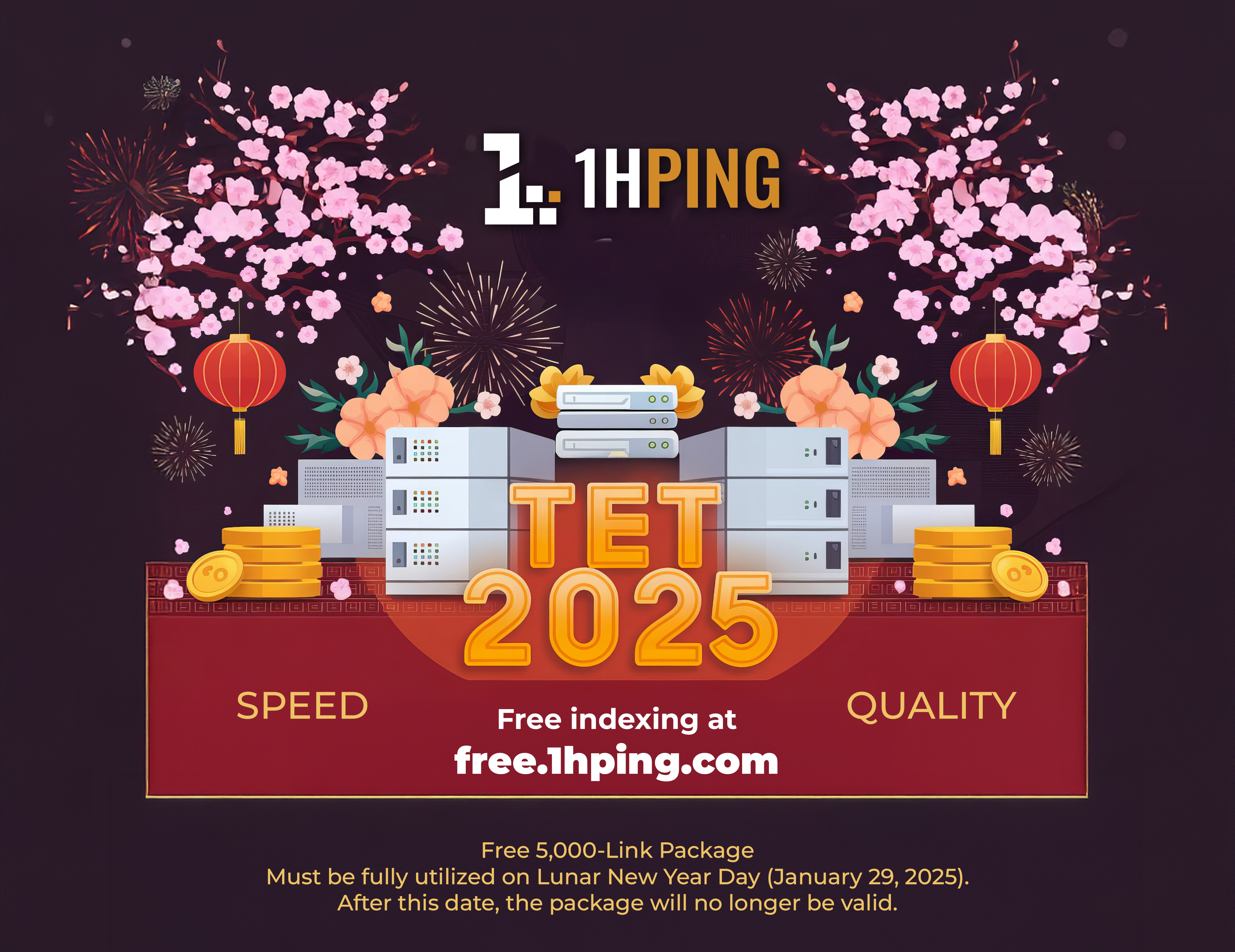 Happy New Year – Ất Tỵ Spring, May All Your Wishes Come True with 1hPing